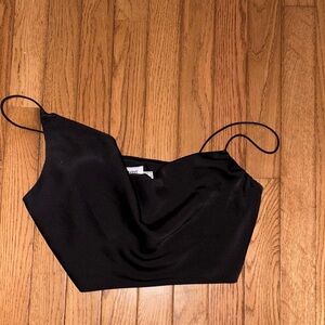 Princess Polly Black Cowl Neck Top